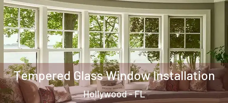  Tempered Glass Window Installation Hollywood - FL